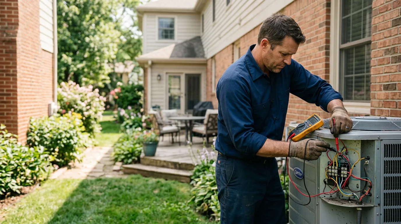 HVAC technician working near Hamilton, OH